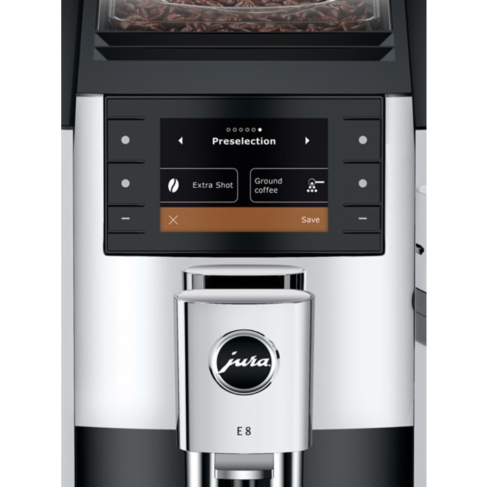 JURA E8 (JPA) エスプレッソマシン Chrome + 付属品5点 JURA E8 (JPA) エスプレッソマシン Chrome + 付属品5点 JURA E8