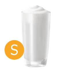 Sweet portion of milk foam